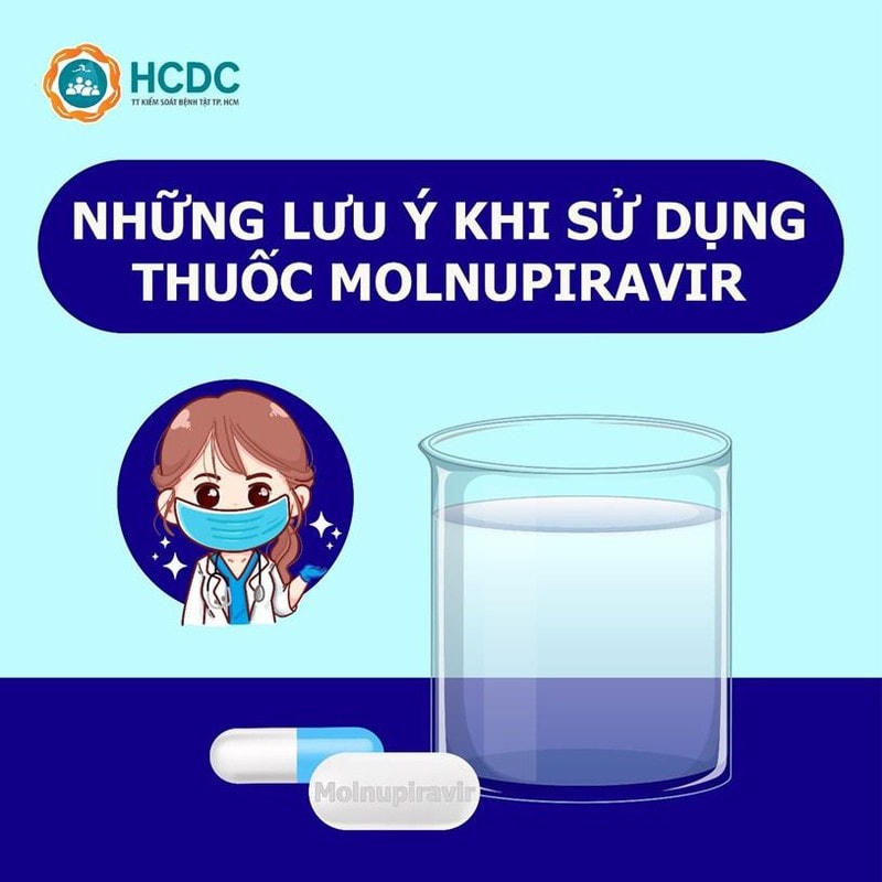 Thuốc&nbsp;Molnupiravir chỉ sử dụng cho F0 từ 18 tuổi trở lên