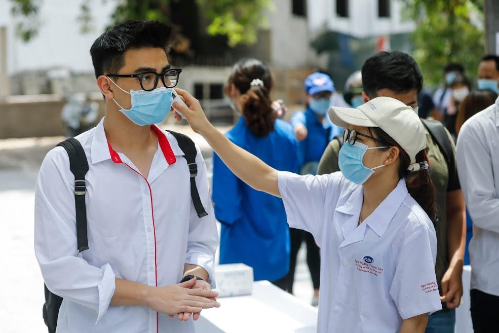 Thí sinh dự thi tốt nghiệp THPT 2021. Ảnh: Phạm Quang Vinh.