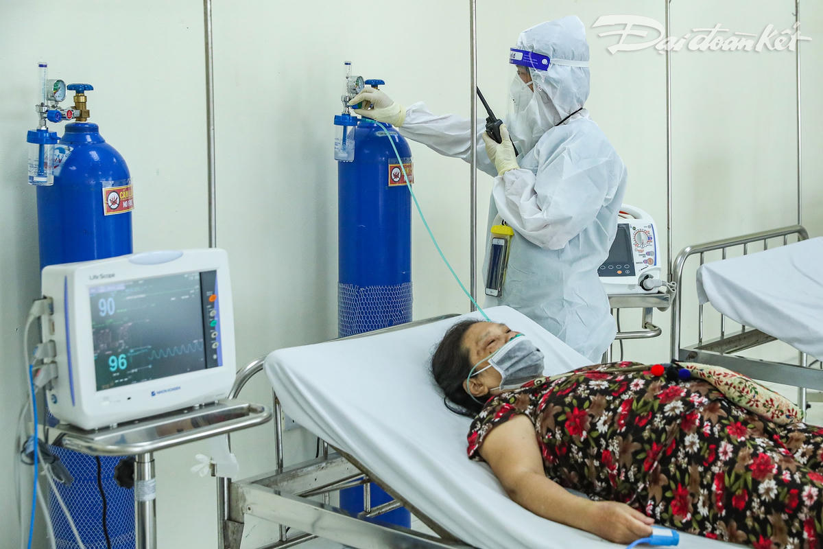 [ẢNH] Bên trong cơ sở điều trị người bệnh Covid-19 tại KĐT Đền Lừ, Hoàng Mai, Hà Nội