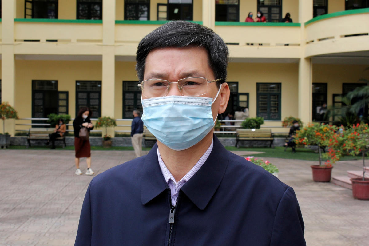 Phó Giám đốc Sở Y tế Hà Nội Vũ Cao Cương.