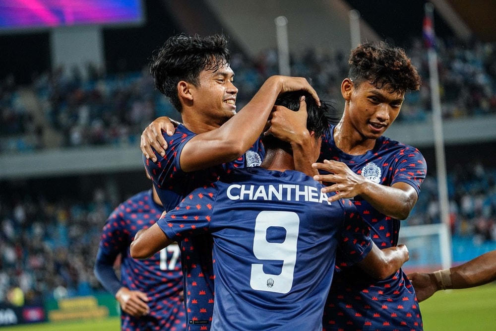 U23 Campuchia chiến thắng trong ngày ra quân. (Nguồn: Goal).