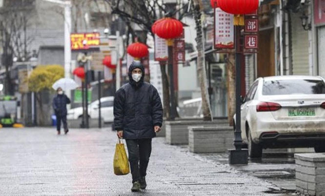 Thành phố Vũ Hán, Trung Quốc những ngày khởi phát dịch Covid-19. Nguồn: AP.