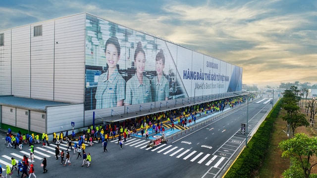 Hình ảnh nhà máy Samsung Electronics Vietnam Thái Nguyên.