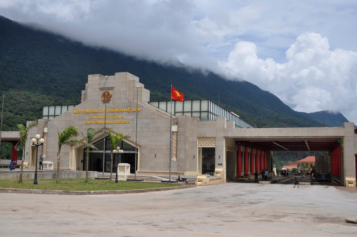 Đồn Biên phòng CKQT Cha Lo nơi bà Hai nhập cảnh trái phép để trốn cách ly dịch Covid-19.