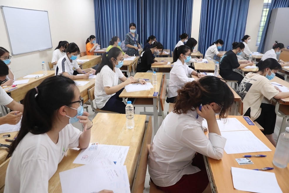 Thí sinh dự thi tốt nghiệp THPT năm 2021. (Ảnh: Phạm Quang Vinh).