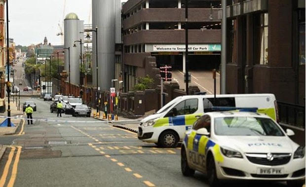 Ba người thương vong trong vụ đâm dao tại trung tâm thành phố Birmingham. (Nguồn: ndtv.com).  