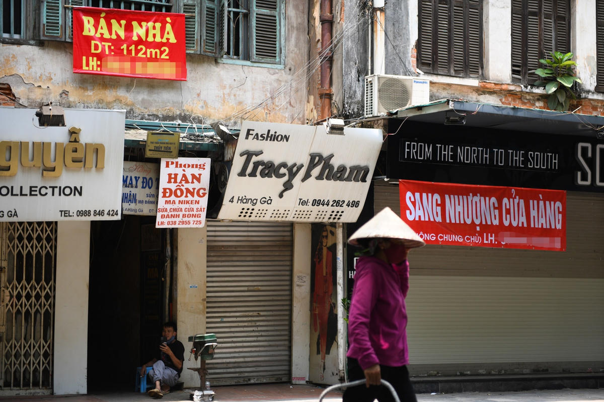 Dù giảm giá sâu nhưng cho thuê nhà mặt phố hiện đang rất khó khăn. 