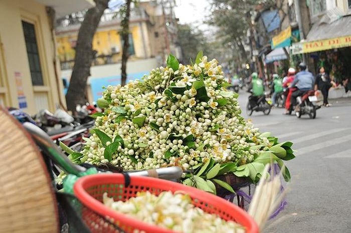 Sắc bưởi tháng ba trên khu phố cổ Hà Nội.