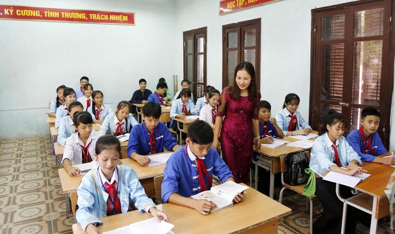 Một giờ học của học sinh Trường PTDTNT Hà Nội.
