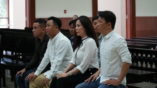 Các bị cáo tại tòa.