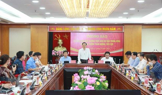 Quang cảnh họp báo. (Ảnh: Phương Hoa/TTXVN).