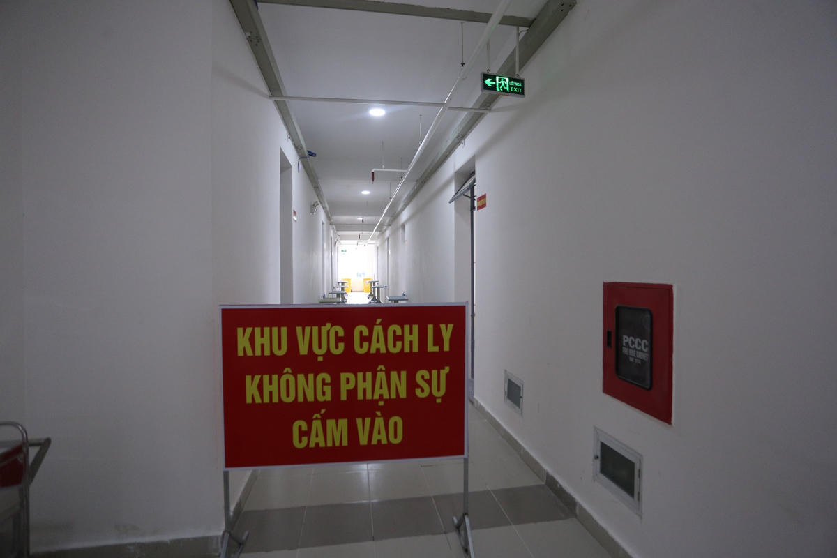 Một khu vực cách ly trong bệnh viện.