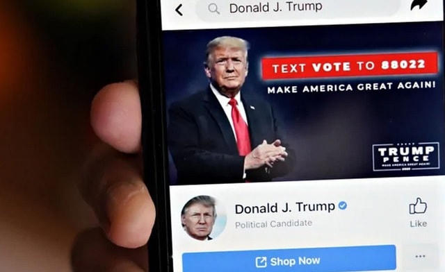 Ông Trump bị đình chỉ vô thời hạn tài khoản Facebook và Instagram. Ảnh minh họa: CBC.  