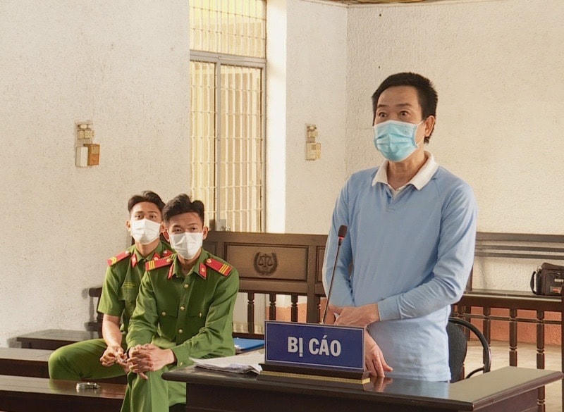 Bị cáo Dương Ngọc Đức tại phiên tòa.