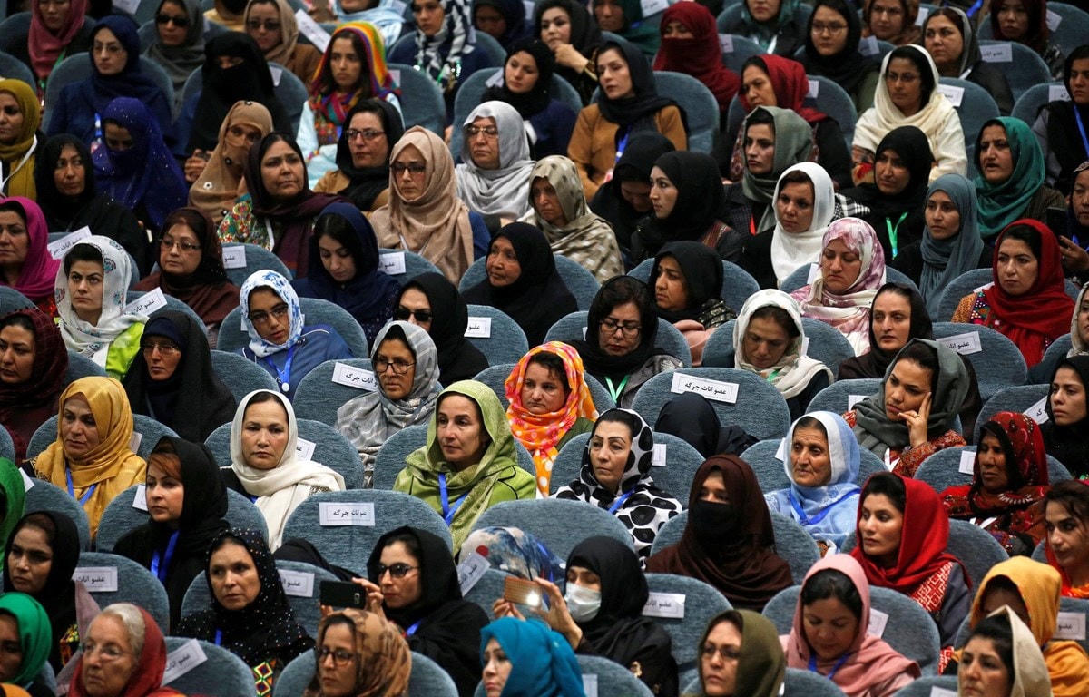 Phụ nữ Afghanistan tại Đại hội đồng các bộ lạc (Loya Jirga) ở Kabul tháng 5/2019. Nguồn:nytimes.com