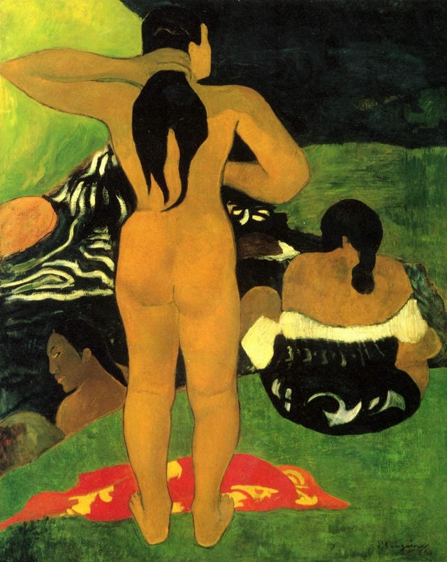 Bức "Những phụ nữ Tahiti đi tắm" của Paul Gauguin, vẽ năm 1892.