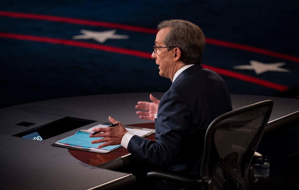 Ông Chris Wallace điều hành cuộc tranh luận bầu cử tổng thống đầu tiên Trump - Biden.
