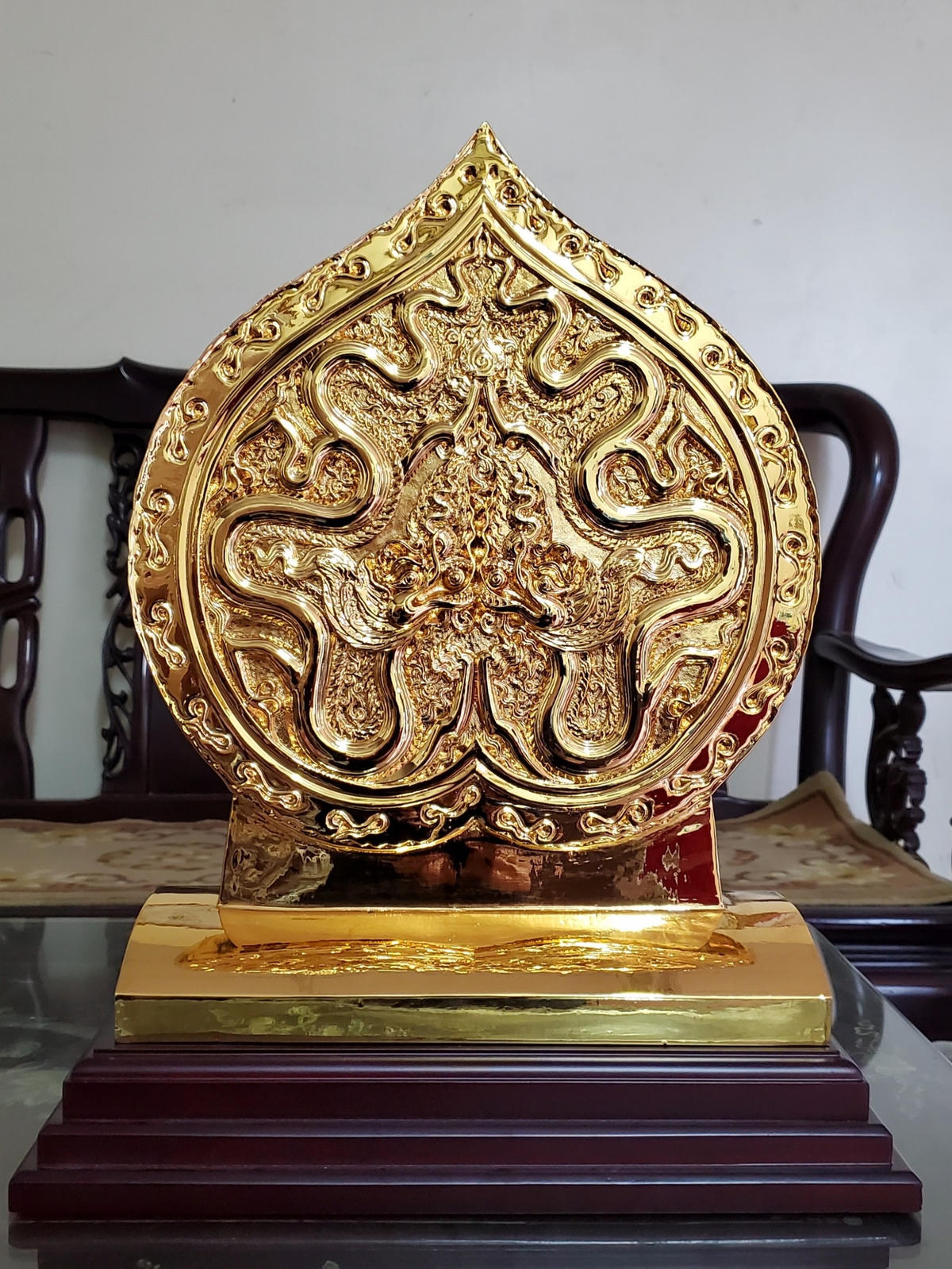 Phục chế lá đề thời Lý.