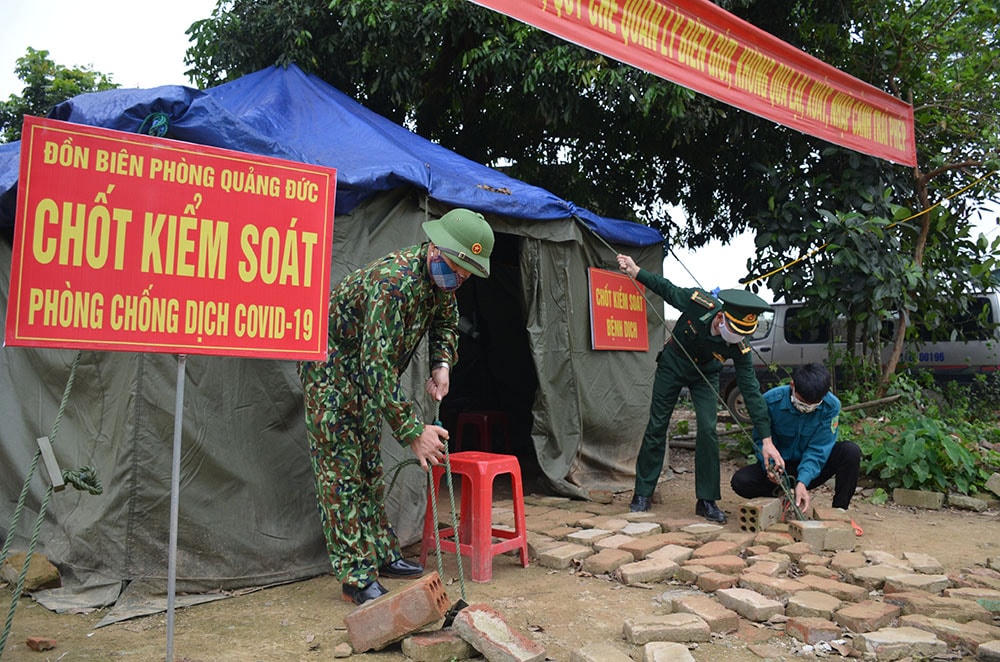 Chốt kiểm soát Bản Mốc 13 (Quảng Đức, Quảng Ninh).