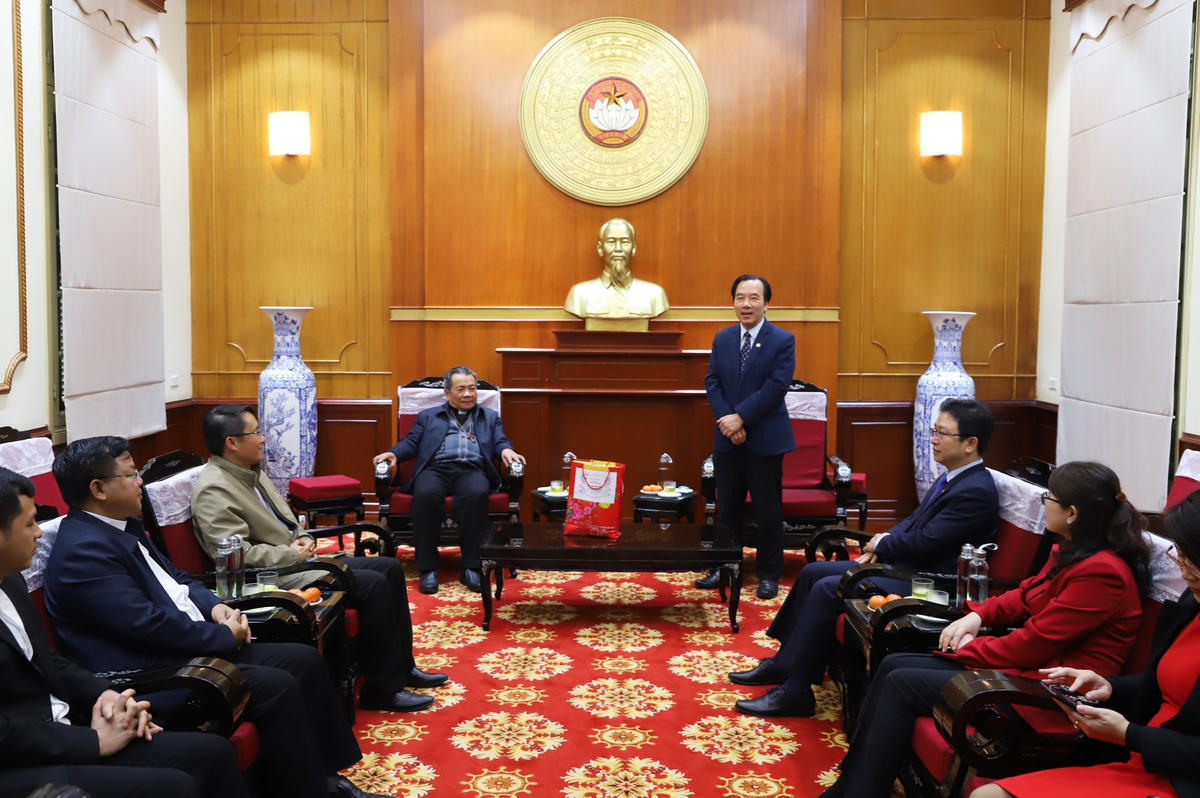 Quang cảnh buổi tiếp.