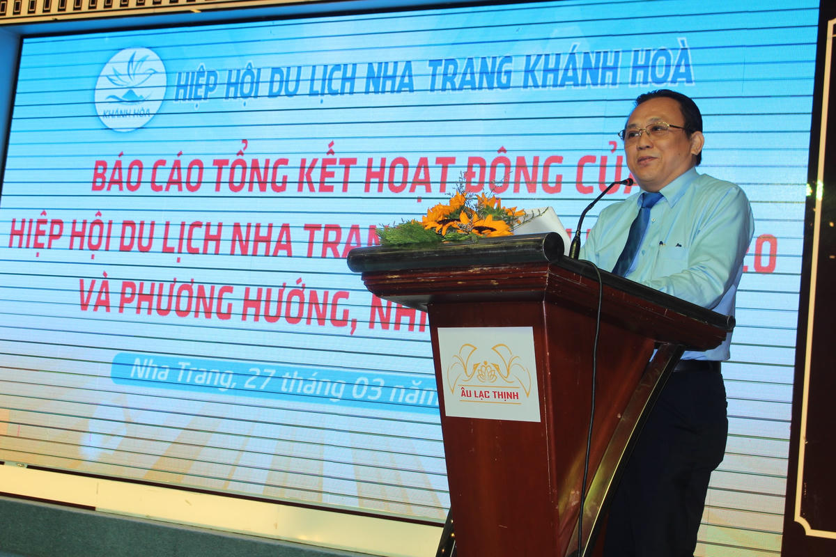 Ông Lê Hữu Hoàng, Phó chủ tịch Thường trực UBND tỉnh Khánh Hòa phát biểu.