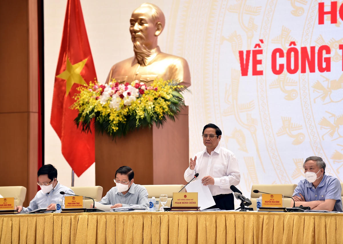 Thủ tướng Phạm Minh Chính phát biểu chỉ đạo Hội nghị. Ảnh: VGP.