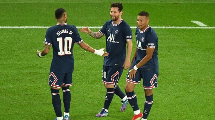   Bộ 3 Mbappe, Messi và Neymar hứa hẹn sẽ tạo ra trận cầu bùng nổ bàn thắng.
