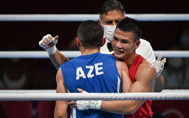 Nguyễn Văn Đương sẽ gặp nhà vô địch ASIAD 2018, Erdenebat Tsendbaatar ở vòng 1/8 hạng 57 kg môn quyền anh.