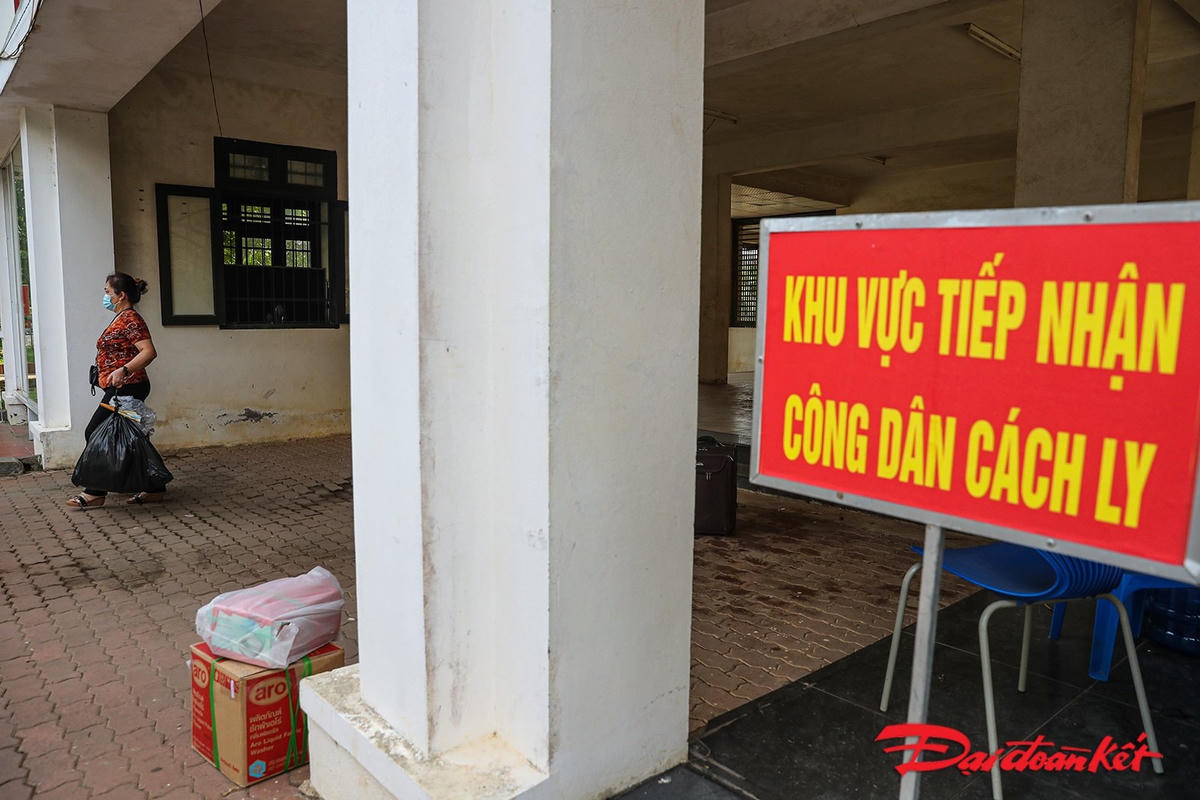 Khu cách ly Trung tâm Giáo dục Quốc phòng an ninh Đại học Quốc gia Hà Nội. Ảnh: Quang Vinh.