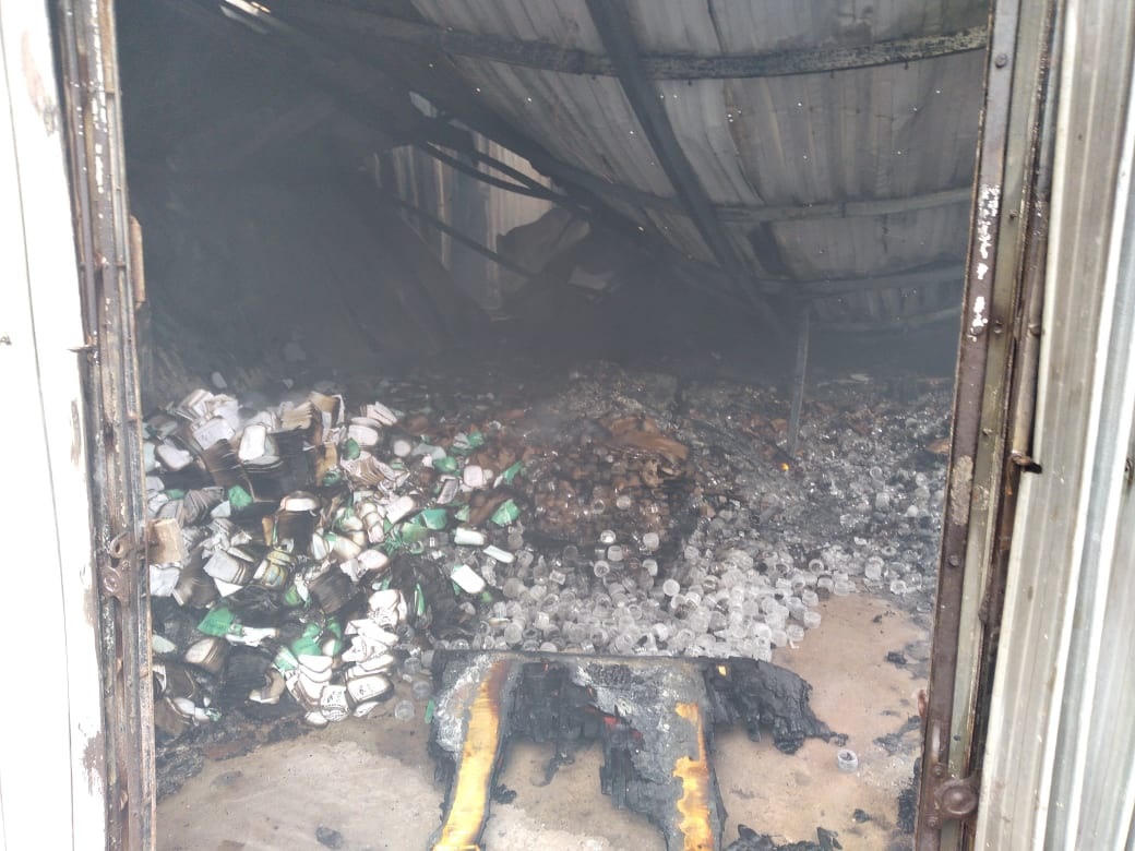 Những gì còn sót lại sau vụ cháy.