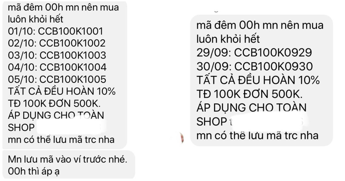 Người bán hàng tạo nhóm để cập nhật mã giảm giá cho khách hàng. (Nguồn: Sưu tầm).