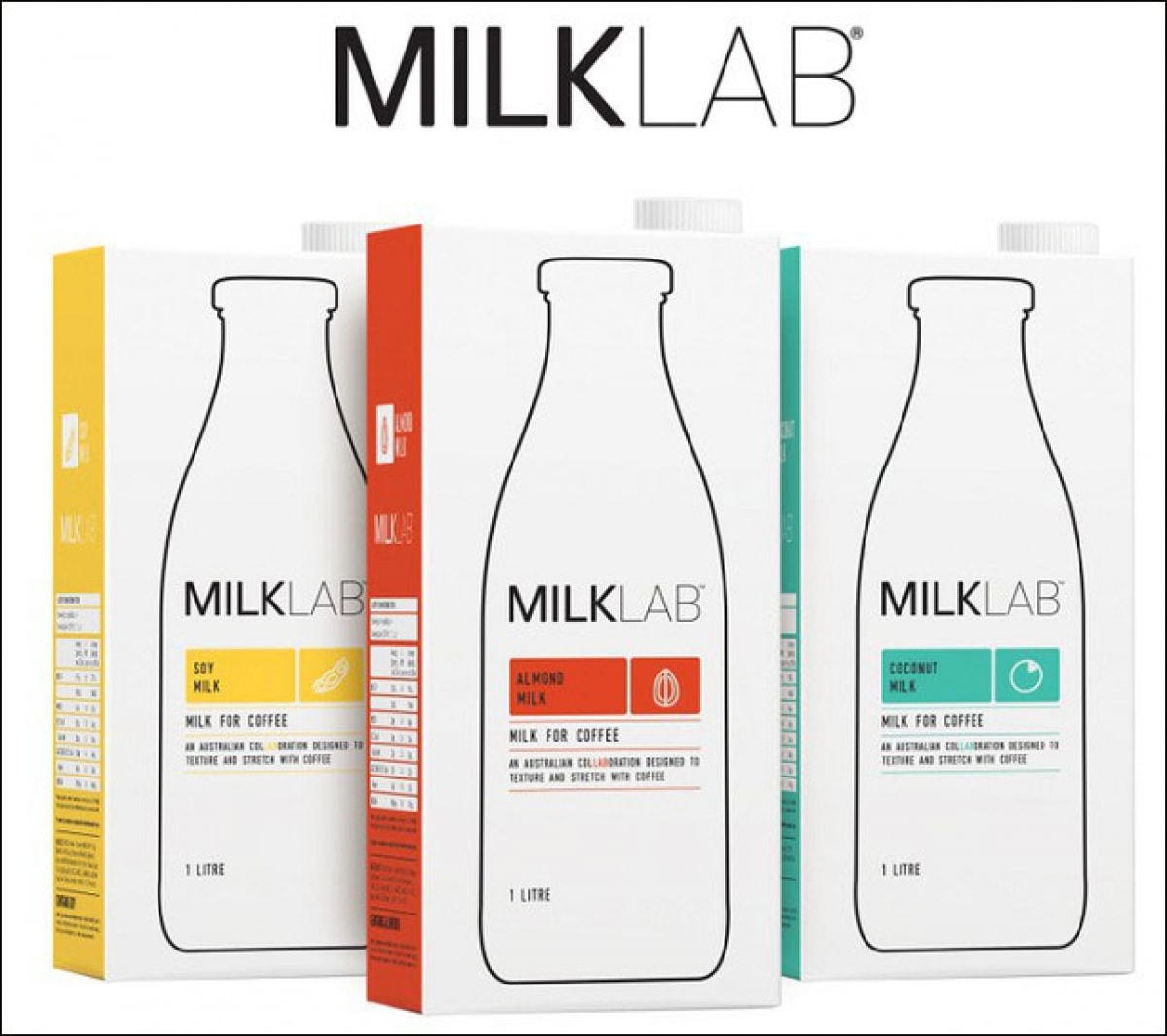 Bao bì sản phẩm Milk Lab 1L.
