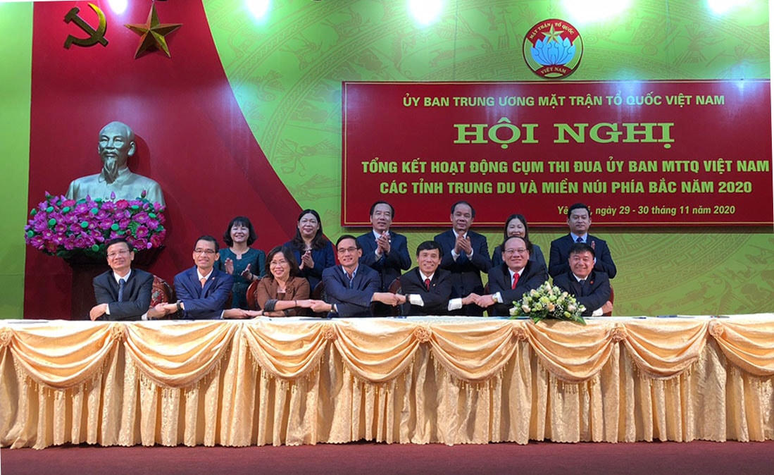 Phó Chủ tịch UBTƯ MTTQ Việt Nam Ngô Sách Thực tham dự Hội nghị.