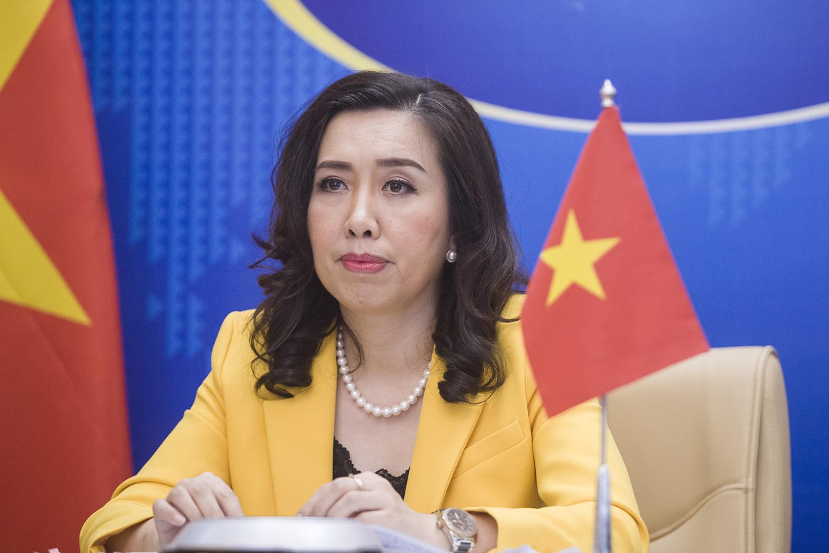 Người Phát ngôn Lê Thị Thu Hằng.