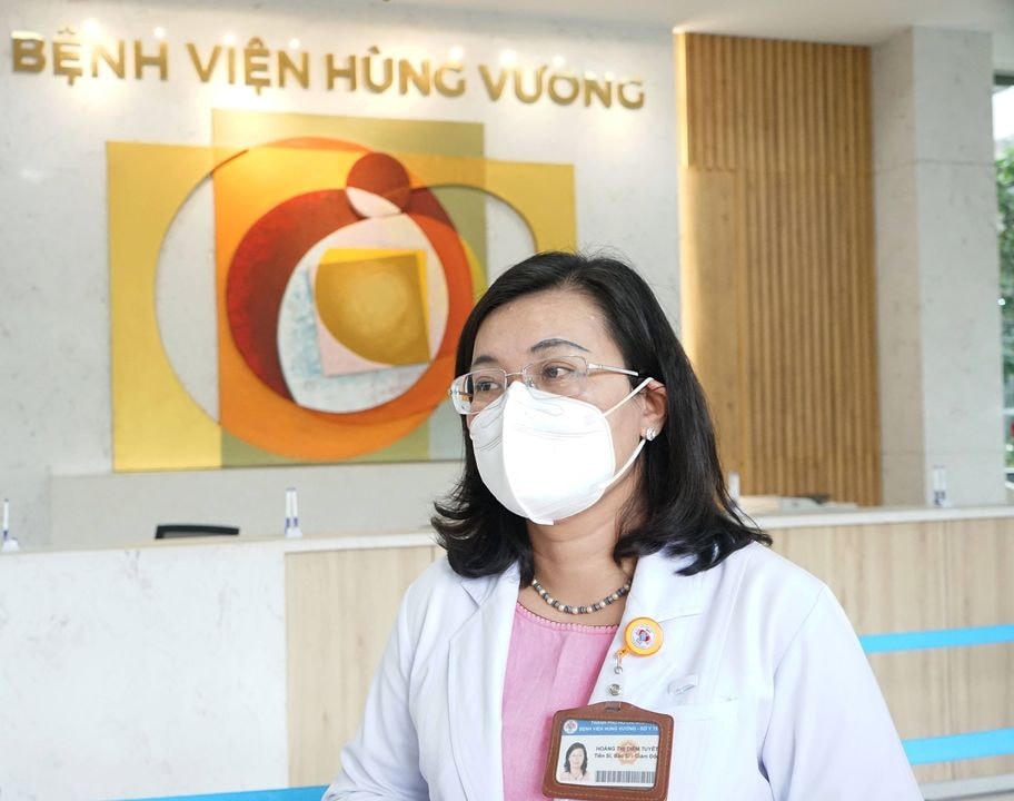TS BS Hoàng Thị Diễm Tuyết, Giám đốc Bệnh viện Hùng Vương. Ảnh: Diễm Hằng.