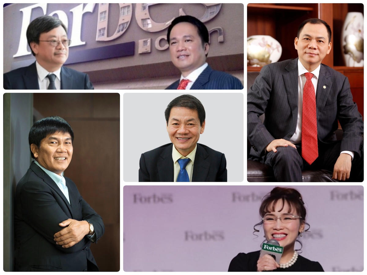 Chân dung những tỷ phú giàu nhất Việt Nam tại thời điểm đầu năm 2021.