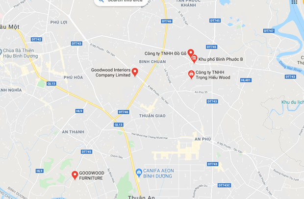 Nơi xảy ra vụ việc. (Nguồn: Google Maps).