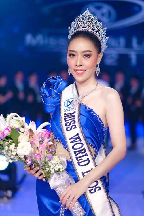Phongsavanh Souphavady trong chung kết. Ảnh: Miss World Laos.
