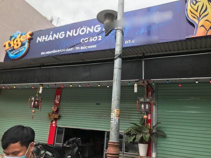 Quán Nhắng nướng, nơi xảy ra vụ việc.
