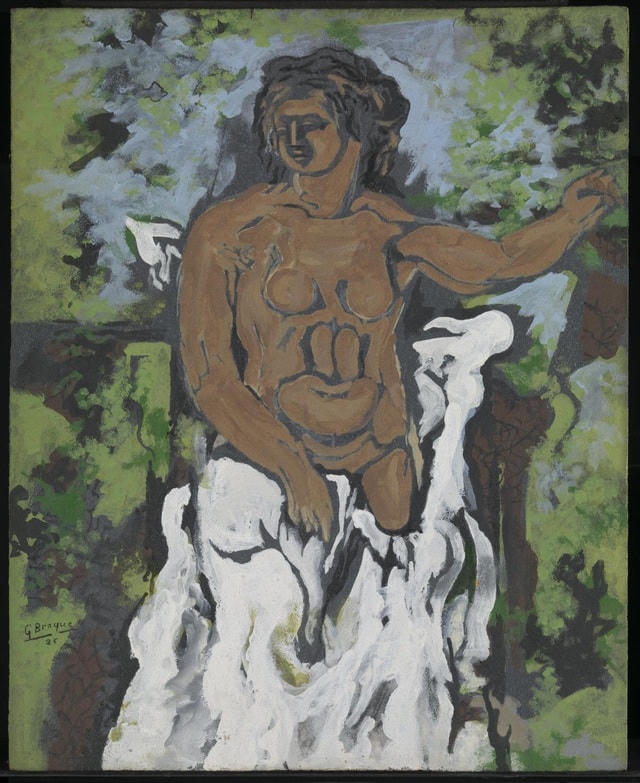Bức "Người đi tắm" của Georges Braque, vẽ năm 1925.