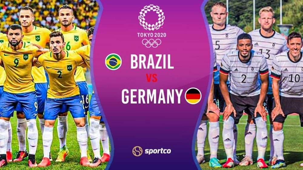 U23 Brazil-U23 Đức là trận cầu tâm điểm lượt ra quân bóng đá nam Olympic Tokyo. (Nguồn: sportco.io).