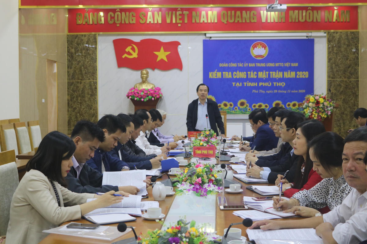 Phó Chủ tịch Ngô Sách Thực phát biểu tại buổi làm việc.