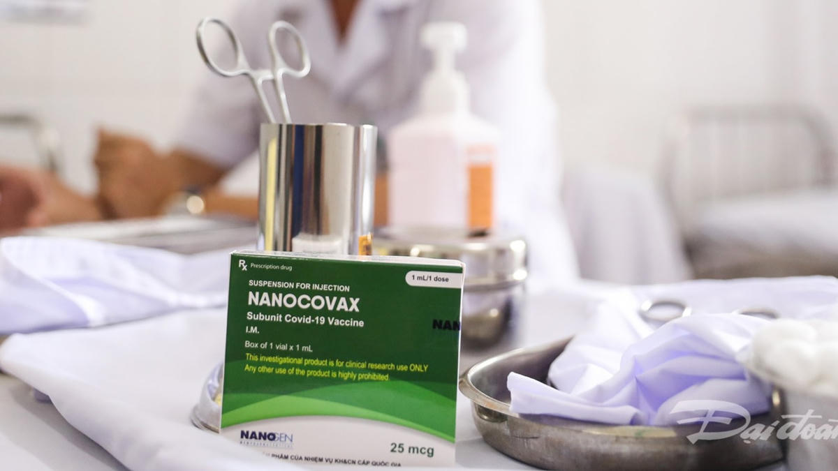 Vaccine phòng Covid-19 Nanocovax. Ảnh: Quang Vinh.