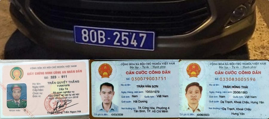 Tang vật Công an thu giữ của 2 Công an "dỏm".