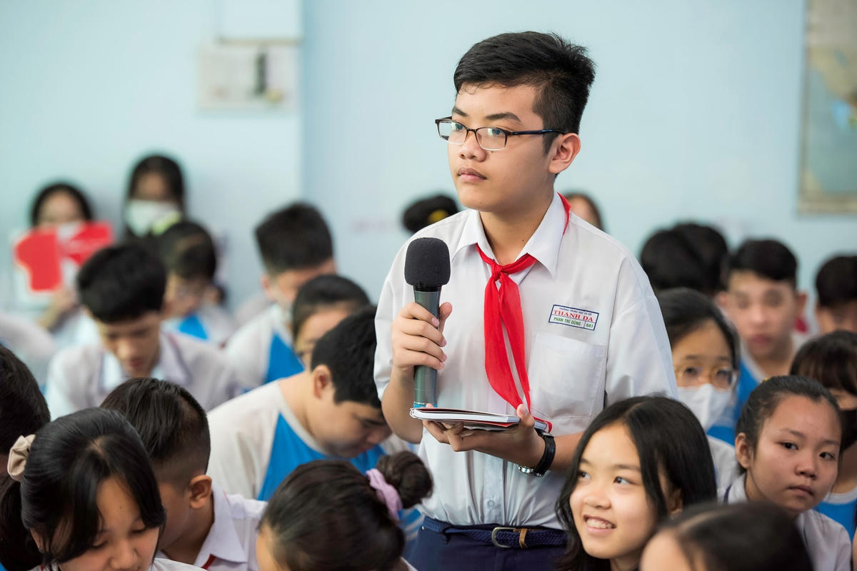 Cần tạo cơ hội để các em được nói lên suy nghĩ của mình.