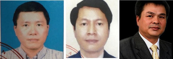 Ngô Hồng Minh, Trần Hữu Giang, Bùi Minh Chính (từ trái qua). Ảnh: Công an cung cấp.
