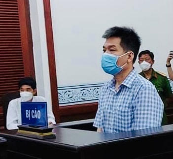 Bị cáo Nguyễn Hoài Nam trong phòng xử án (Ảnh: Gia Hiệp).