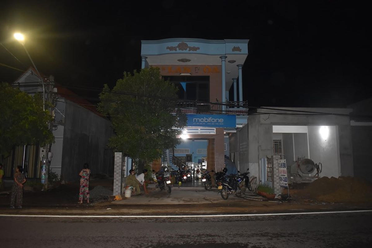 Hiện trường nơi xảy ra vụ án.