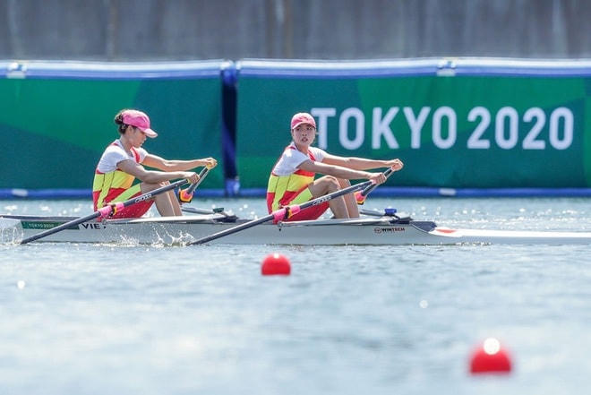 Lường Thị Thảo và Đinh Thị Hảo xếp thứ 15 chung cuộc môn Rowing nội dung thuyền đôi nữ đôi mái chèo hạng nhẹ tại Olympic Tokyo 2020.