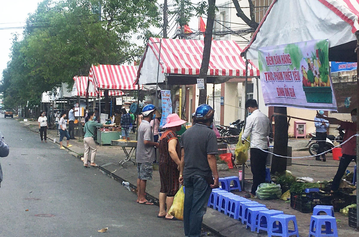 Trong khu phong toả xã Trường Xuân huyện Thới Lai (Cần Thơ).